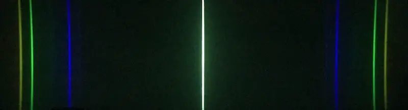 Linienspektrum einer Quecksilberlampe